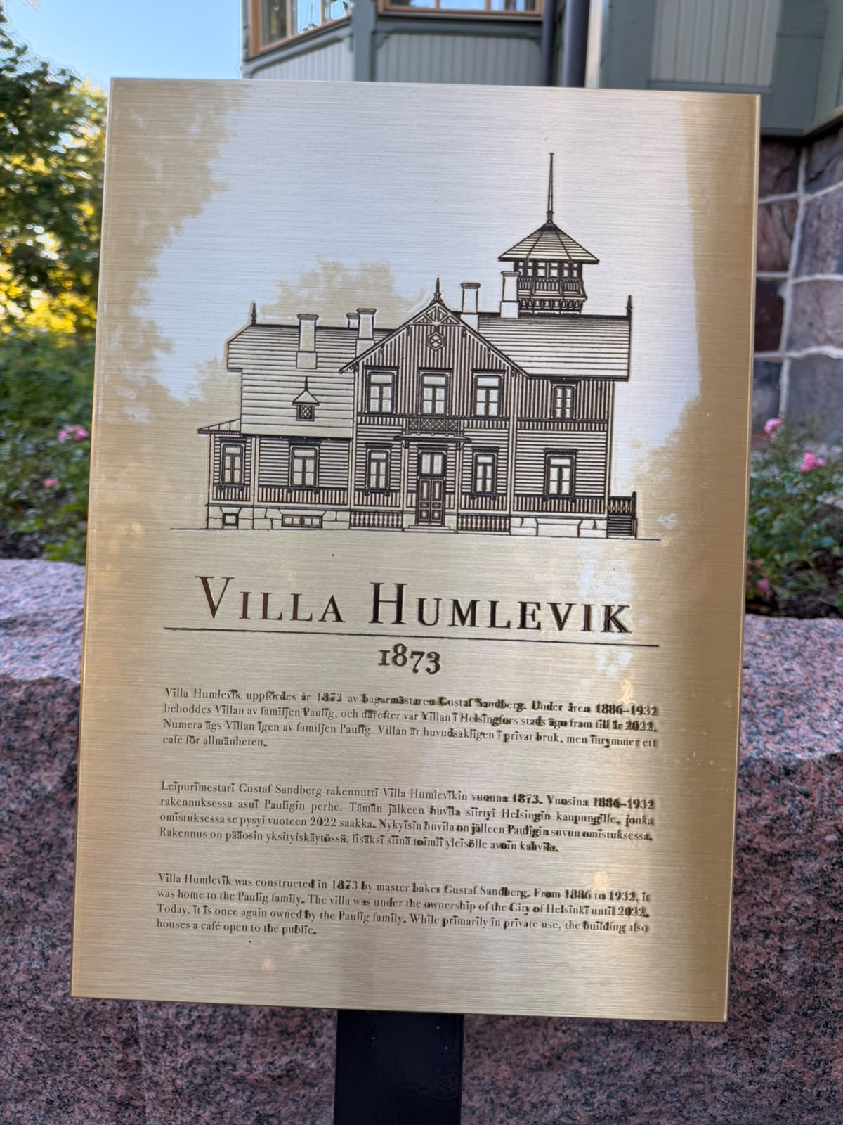 Villa Humlevik, Autoretkiä kohde